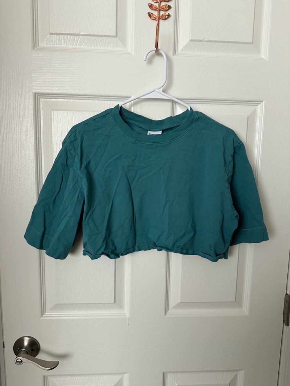 Gymshark Teal Cropped Tee